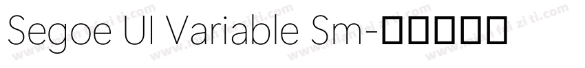 Segoe UI Variable Sm字体转换